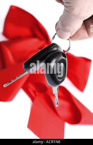 Mann, Autoschlüssel, close-up Stockfoto