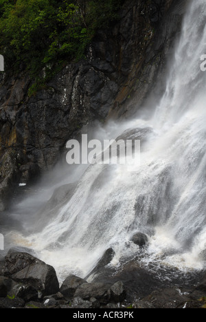Wasserfall, Aber fällt, Snowdonia, Wales Stockfoto