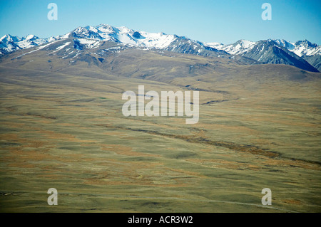 Gammack Range in der Nähe von Lake Pukaki Mackenzie Country Südinsel Neuseeland Antenne Stockfoto