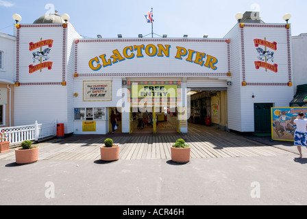 Eingang zum Pier, Clacton-on-sea Stockfoto