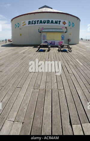 Restaurant, Clacton Pier, Essex Stockfoto