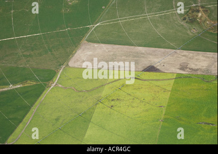 Riesige Rotary-Bewässerung-Schema in der Nähe von Twizel Mackenzie Country Südinsel Neuseeland Stockfoto