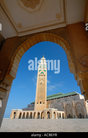 Die Moschee Hassan II in Casablanca, Marokko Stockfoto