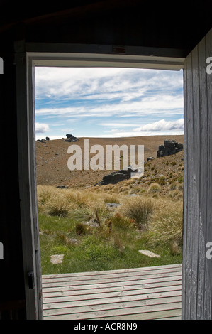 Alte Frau Hütte alte Frau Bereich Central Otago Südinsel Neuseeland Stockfoto