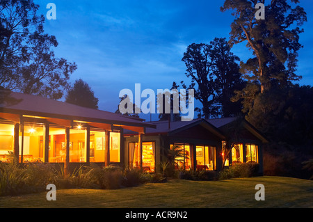 Wilderness Lodge Lake Moeraki Westküste Südinsel Neuseeland Stockfoto