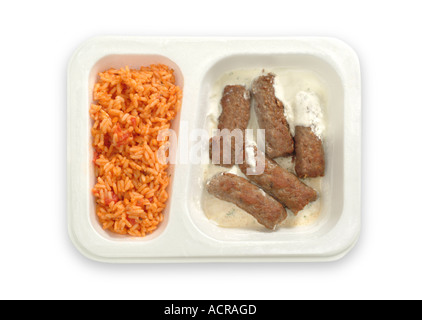 Convenience-Food Fertiggericht Stockfoto