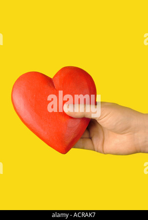 Herzhand Herz Hand Stockfoto