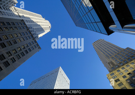 Chrysler und andere Wolkenkratzer New York USA Stockfoto