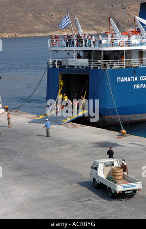 Griechische Insel Fähren, Serifos, Griechenland Stockfoto