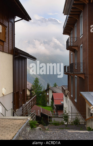 Bergdorf Mürren Jungfrau Region Berner Oberland Schweizer Alpen der Schweiz Europa Stockfoto