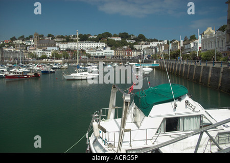 Torquay Hafen und Meer vorne Devon Vereinigtes Königreich Großbritannien England Stockfoto