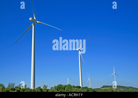 Windgeneratoren, Lleida (Spanien) Stockfoto