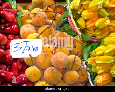 Schwimmende Touristenattraktion Markt Damnoen Saduak in der Nähe von Bangkok Thailand Stockfoto