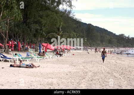 Nach dem Tsunami ist Patong Beach sauber aber ruhige Phuket Insel Thailand Stockfoto