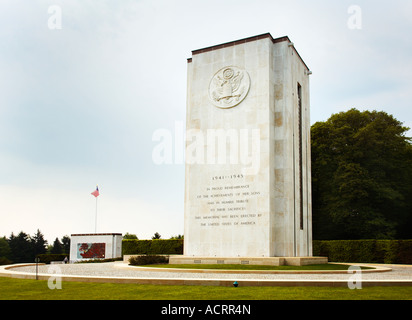 White Stone-Kapelle auf dem amerikanischen Soldatenfriedhof in Hamm, Luxemburg-Stadt, Europa Stockfoto