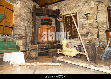 Weinmuseum in Smokvica Korcula Insel Adria Dalmatien Kroatien Stockfoto