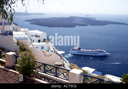 Santorini-Thira-Griechenland-Europa Stockfoto