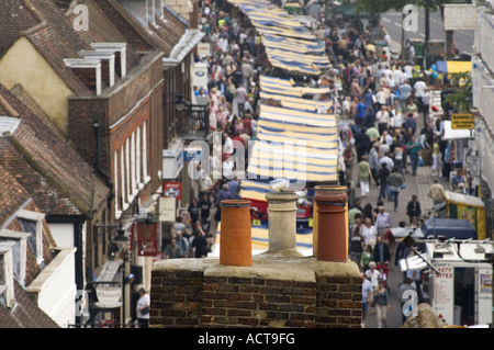 St Albans Saturday Market, UK. Stockfoto