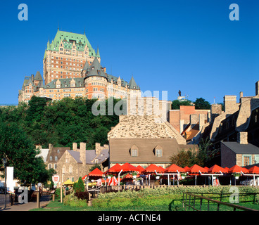 Chateau Frontenac, Quebec Stadt, Quebec, Kanada Stockfoto
