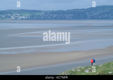 Der Blick über Morecambe Bucht von Jack Scout Morecambe Lancashire England Sept. 2004 Stockfoto