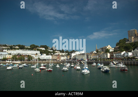 Torquay Hafen und Meer vorne Devon Vereinigtes Königreich Großbritannien England Stockfoto