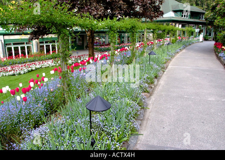 LANDSCHAFTSANSICHT BUCHART GARTEN Stockfoto