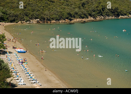 Kalamaki Beach im Dilek Halbinsel Davutlar National Park, Kusadasi Türkei. Stockfoto