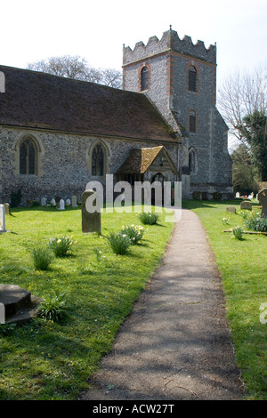 Str. Marys Kirche nördlich Stoke Oxfordshire Stockfoto