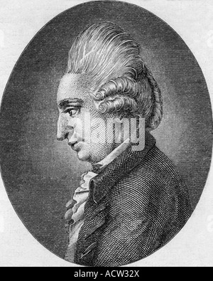 Struensee, Johann Friedrich, 5.8.1737 - 28.4.173, deutscher Arzt und Politiker, Porträt, Seitenansicht, Gravur, 19. Jahrhundert, Stockfoto