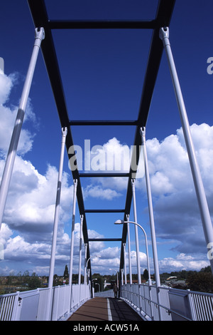 Zyklus-Brücke über A14, Cambridge Stockfoto