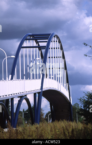 Zyklus-Brücke über A14, Cambridge Stockfoto