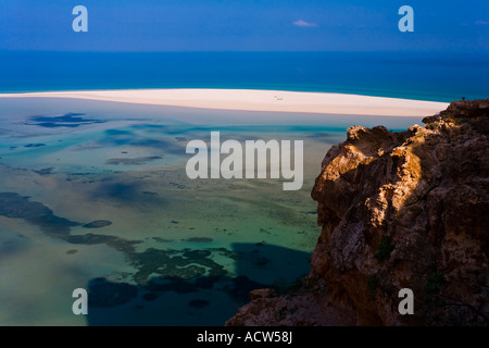 Die blaue Lagune von Qalansiya Socotra Island Jemen Stockfoto