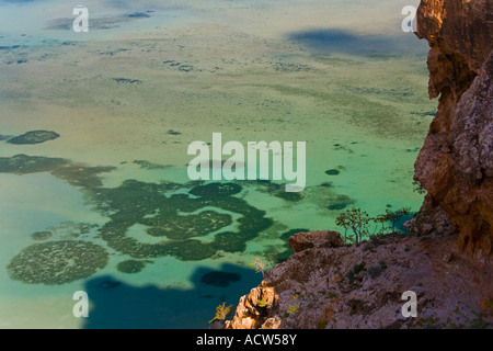 Die blaue Lagune von Qalansiya Socotra Island Jemen Stockfoto