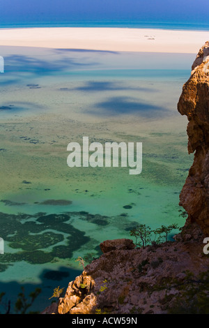 Die blaue Lagune von Qalansiya Socotra Island Jemen Stockfoto