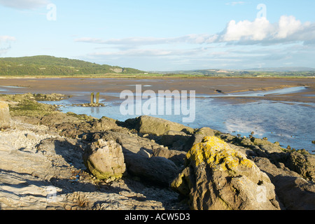 Morecambe Bay von Silverdale gedreht auf eine steigende Flut Stockfoto