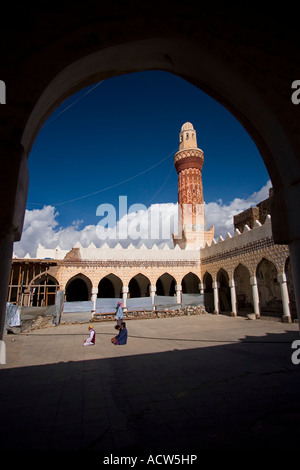 Königin-Arwa-Moschee in Berg Dorf von Latakia in der Nähe von Taiz, Jemen Stockfoto