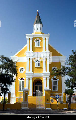 Ehemaligen jüdischen Tempel Emanuel in Willemstad, Curaçao, Niederländische Antillen. Stockfoto