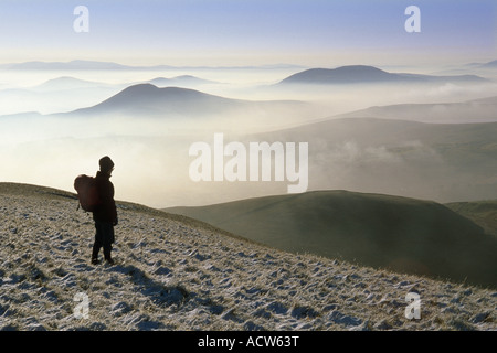 Die Aussicht vom Mount Maw in den Pentland Hills in der Nähe von West Linton Süd-west Stockfoto