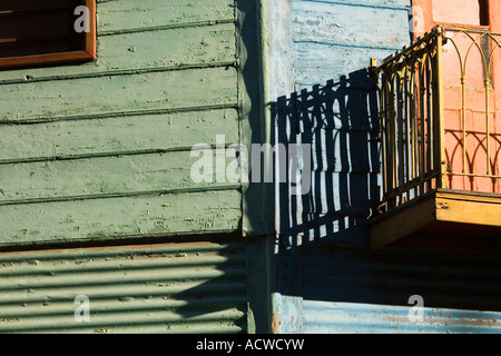 Caminito Street Zinn beherbergt La Boca Buenos Aires Argentinien Stockfoto