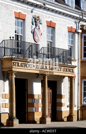 Stratford-Distrikt Gemeindeverwaltung, Church Street, Stratford in Warwickshire, England, Vereinigtes Königreich Stockfoto