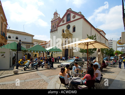 Die drei Tage der Cruces de Mayo Kreuze der einen Monat lang nicht starten können stoppen Fiesta in Cordoba Andalusien Spanien Stockfoto