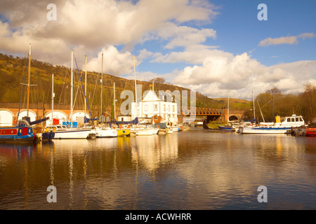 Bowling-Becken auf die Forth und Clyde Canal Stockfoto