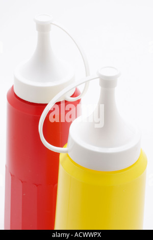 Soße-Flaschen Stockfoto