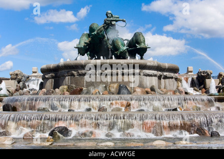 Gefion-Brunnen in Kopenhagen Dänemark Stockfoto