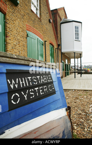 Die Uferpromenade in Whitstable neben Whitstable Oyster Company Stockfoto