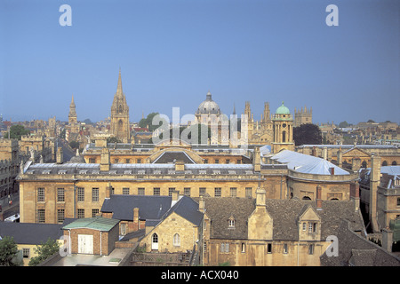 Die Queens College und Oxford aus dem Osten Stockfoto