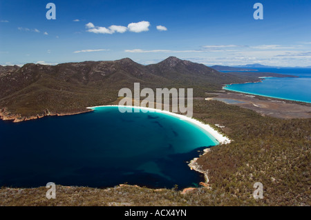 Australien Tasmanien Freycinet National Park Freycinet Peninsula Coles Bay Wineglass Bay White Sand Beach Stockfoto