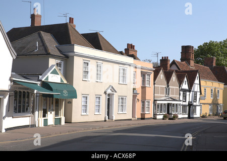 Europa England Nord Essex Dedham High Street Gebäude Stockfoto