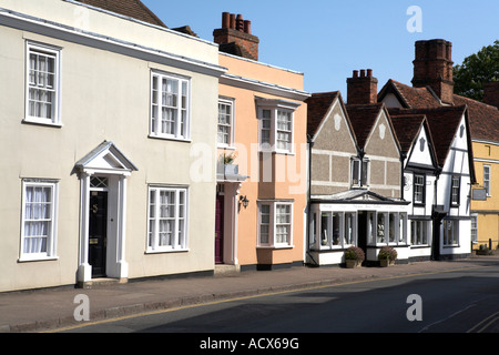 Europa England Nord Essex Dedham High Street Gebäude Stockfoto