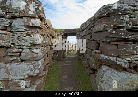 Carn Laith Broch, in der Nähe von Golspie, Sutherland, Schottland, UK Stockfoto